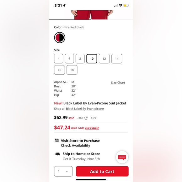 NWT !!!Womens size 10 (M) Blazer Poly blend Black Label Business Formal - Picture 12 of 14